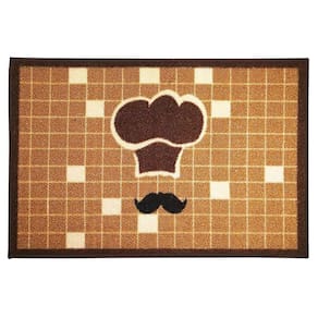 Tapete Para Cozinha Clean 3 Bege 0,40x0,60m - Edantex