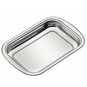 Assadeira Tramontina Cosmos Retangular Em Aço Inox 34 Cm 2,2 L