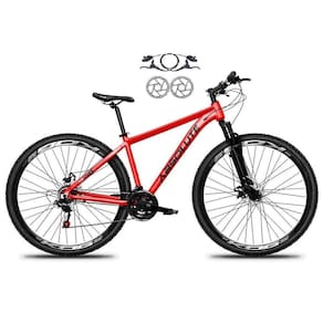 Bicicleta Aro 29 Absolute Nero 5 Alumínio 21v Freio A Disco Hidráulico Garfo Suspensão - Vermelho Tam.21