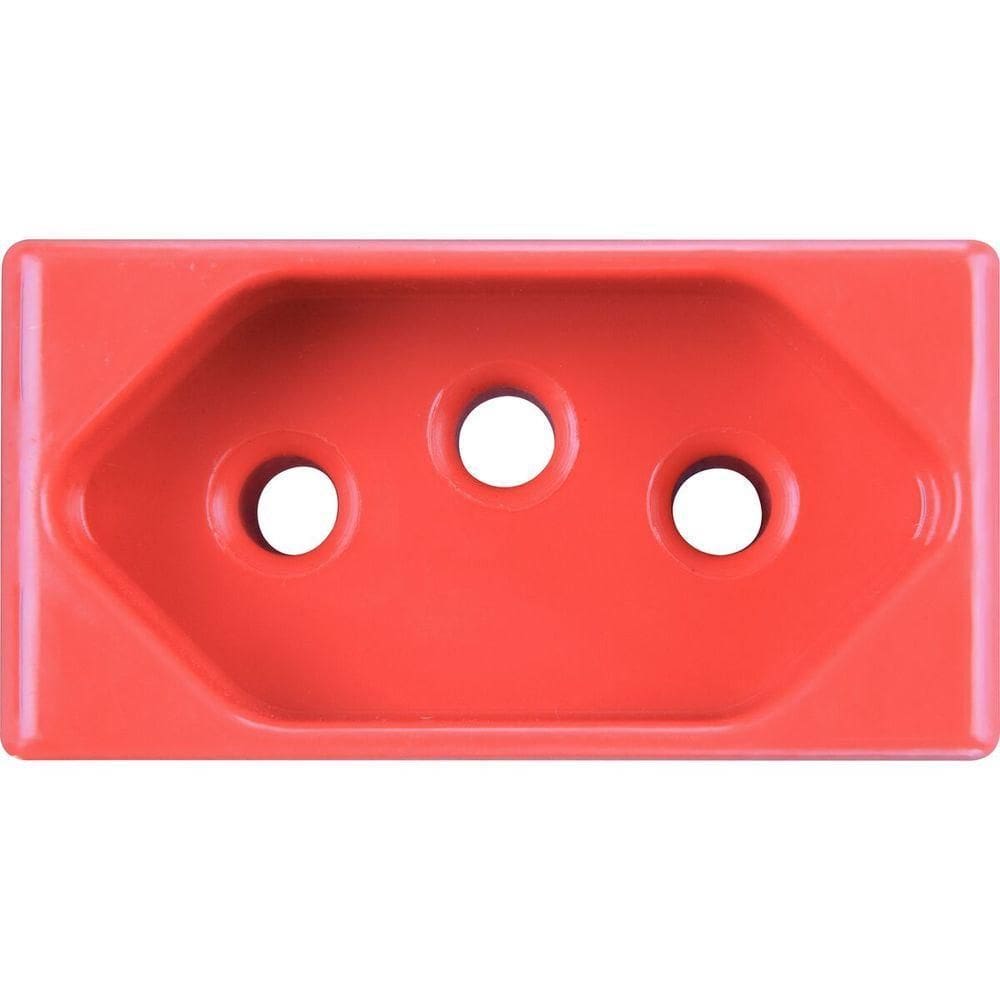 Kit 6 Módulo Tomada 2p T Tramontina 20 A 250 V Vermelho