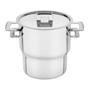 Cuscuzeira Tramontina Brava Em Aço Inox Com Alças E Tampa 14 Cm 2,1 L