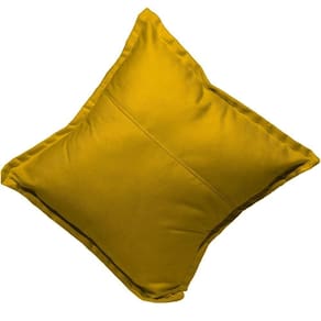 Almofada 42,5x42,5 Suede Cores - Mostarda, Suede