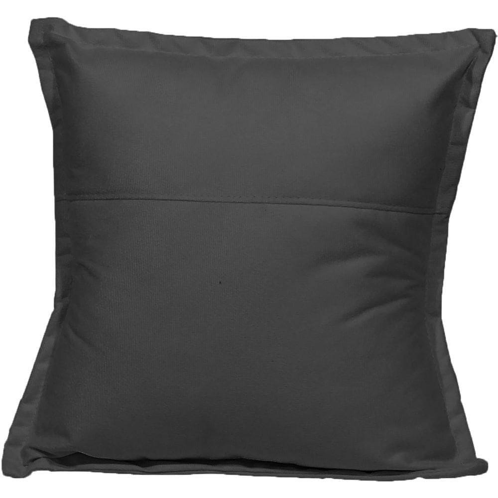 Almofada 42,5x42,5 Suede Cores - Preto, Suede