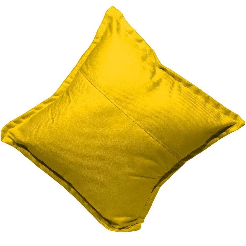 Almofada 42,5x42,5 Suede Cores - Amarelo, Suede