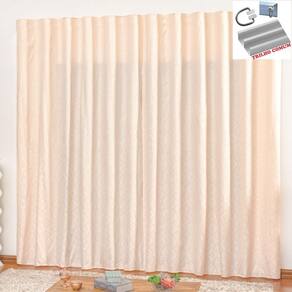 Cortina Em Jacquard Degradê 2,00 X 1,70 Para Trilho Comum - Palha