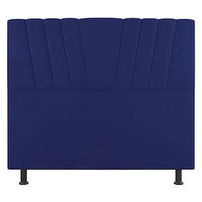 Cabeceira Cama Box Casal Queen Size Dublin 160cm Suede Azul - Abmaza