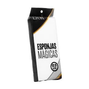 Conjunto 3 Esponjas Mágicas De Melamina Tira Mancha Multiuso