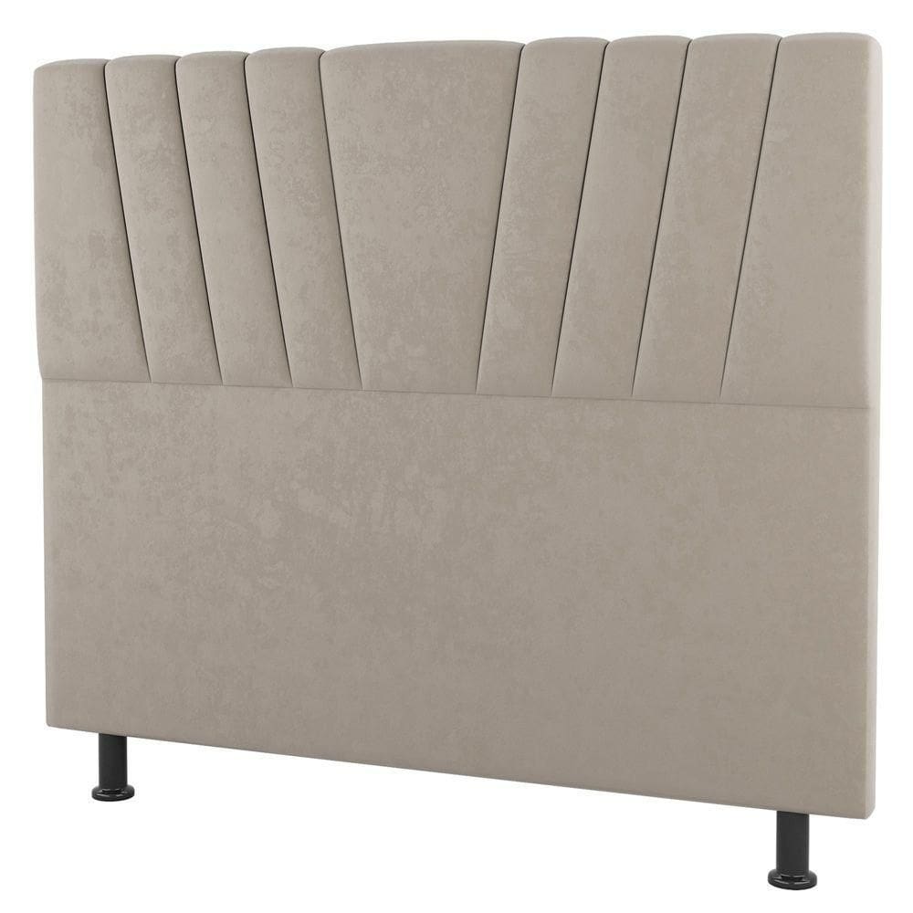 Cabeceira Cama Box Solteiro Dublin 90cm Linho Bege - Abmaza