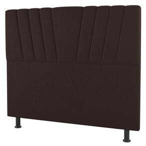 Cabeceira Cama Box Solteiro Dublin 100cm Sintético Marrom - Abmaza
