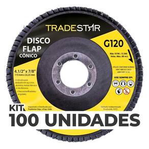 Kit C- 100 Disco Flap Conico 4.1-2 X 7-8 Fds115-120fc Z120