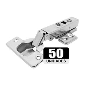 Kit C-50 Dobradiça Click 105° Soft Close 35mm R Amortecedor