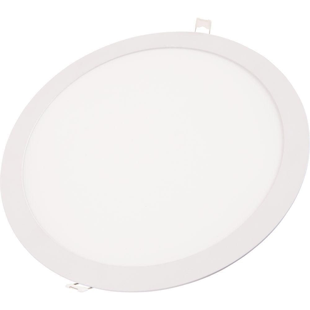 Plafon Led Tramontina Redondo De Sobrepor 12 W Bivolt 3000 K Luz Amarela