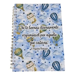 Caderno Universitário Pequeno Príncipe Frases Tu Te Tornas 100fls 1mt Cor Tu Te Tornas