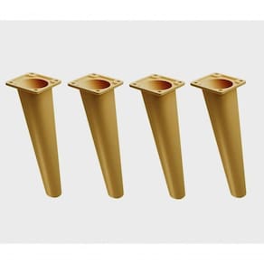 4 Pés Palito Já Inclinados Sofás Poltronas Racks Mel 16cm