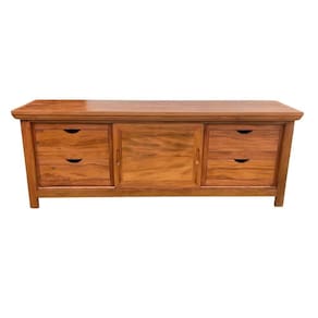 Rack Madeira De Demolição 160 X 60 Maciço Com 4 Gavetas Sudeste Rústico