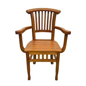 Cadeira Leque Com Braço Para Mesa De Jantar Em Madeira De Demolição Sudeste Rústico