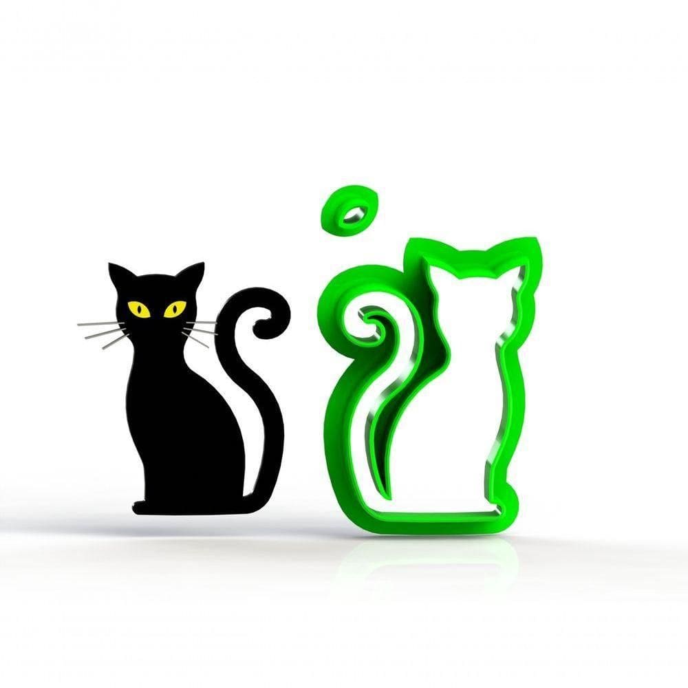 Cortador Gato Preto Halloween