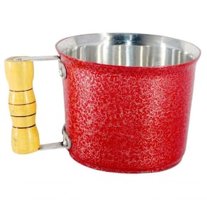Canecão De Alumínio Cabo Madeira 2L Vermelho