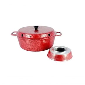 Forma Para Bolo Craqueada Com Cone Alumínio 26Cm Vermelho