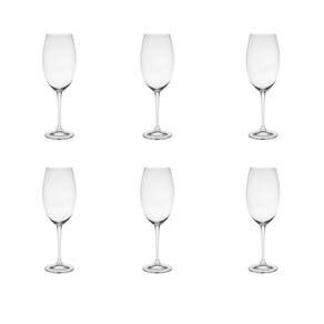 Jogo 6 Taças Para Vinho 510ml Cristal Fulica Bohemia