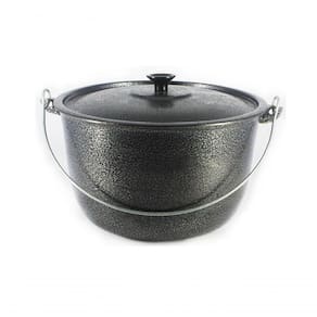 Caldeirão Alumínio Alça Galvanizada 14Cm Preto