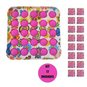 Fidget Kit 12 Unidades Bubble Festa Infantil Pop It Enfeite Lembrancinha Decoraçao Aniversario