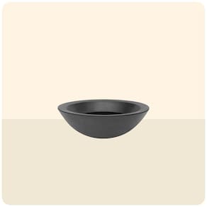 Vaso Malta Bowl 36 X 12 Cm Cor 07 - Preto Sólido