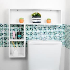 Nicho Organizador Porta Papel Decorativo Para Banheiro Sabiá
