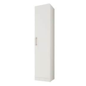 Armario Multiuso 1 Porta 3 Prateleiras Lavanda Kits Paraná Cor:branco White Branco White