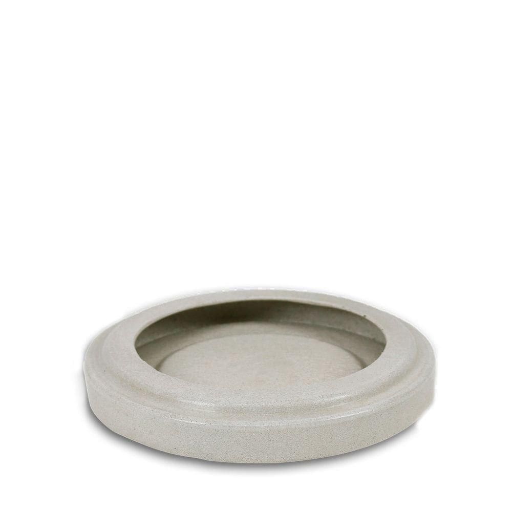 Prato Vaso Loft 23 X 3 Cm Cor 17 - Antique Branco