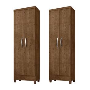 Kit Com 2 Multiuso 2 Portas Egito Malbec Incorplac