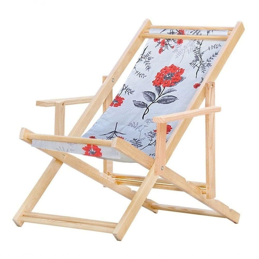 Tecido Para Cadeira Espreguiçadeira Preguiçosa-cinza Floral