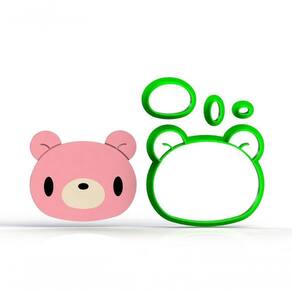 Cortador Urso Ursinho Rosa Modular Tamanho 6 Cm