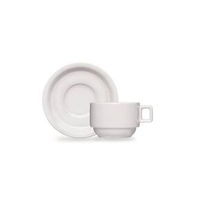 Conjunto 17 Xicaras Cha Com Pires Porcelana Barhotel Germer