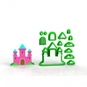 Cortador Castelo Princesa Modular Tamanho 8 Cm