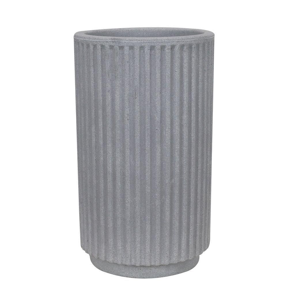 Vaso Sp27 Cilindro 20 X 35 Cm Cor 19 - Antique Cimento