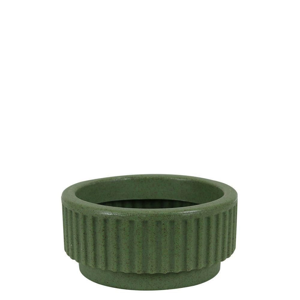Vaso Sp27 Cilindro 20 X 10 Cm Cor 53 - Oliva Artstone