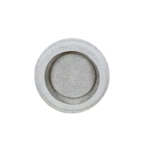 Prato Vaso Loft 23 X 3 Cm Cor 52 - Branco Artstone