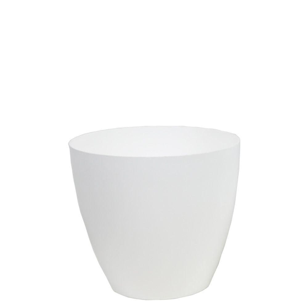Vaso Bagé 12 X 11 Cm Cor 06 - Branco Sólido
