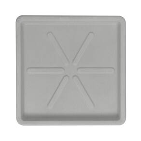 Base Quadrada 25 X 3 Cm Cor 19 - Antique Cimento