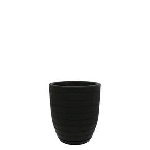 Vaso Relevo 24 X 28 Cm Cor 07 - Preto Sólido