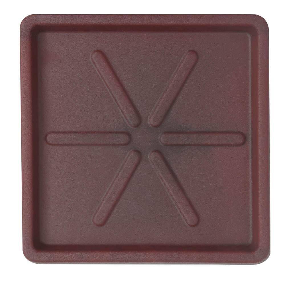 Base Quadrada 30 X 3 Cm Cor 32 - Antique Vermelho