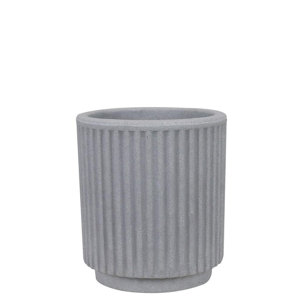 Vaso Sp27 Cilindro 20 X 23 Cm Cor 19 - Antique Cimento