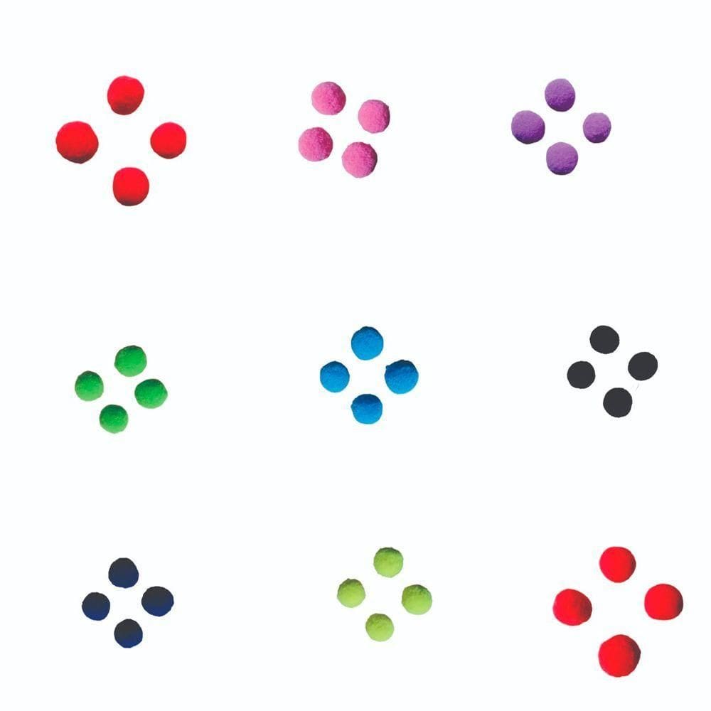 4 Mini Bolinhas Tipo Espuma 2 Cm Rosa