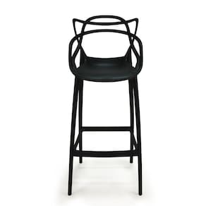 Banqueta Alta Allegra Design Cozinha/Bancada - Preto