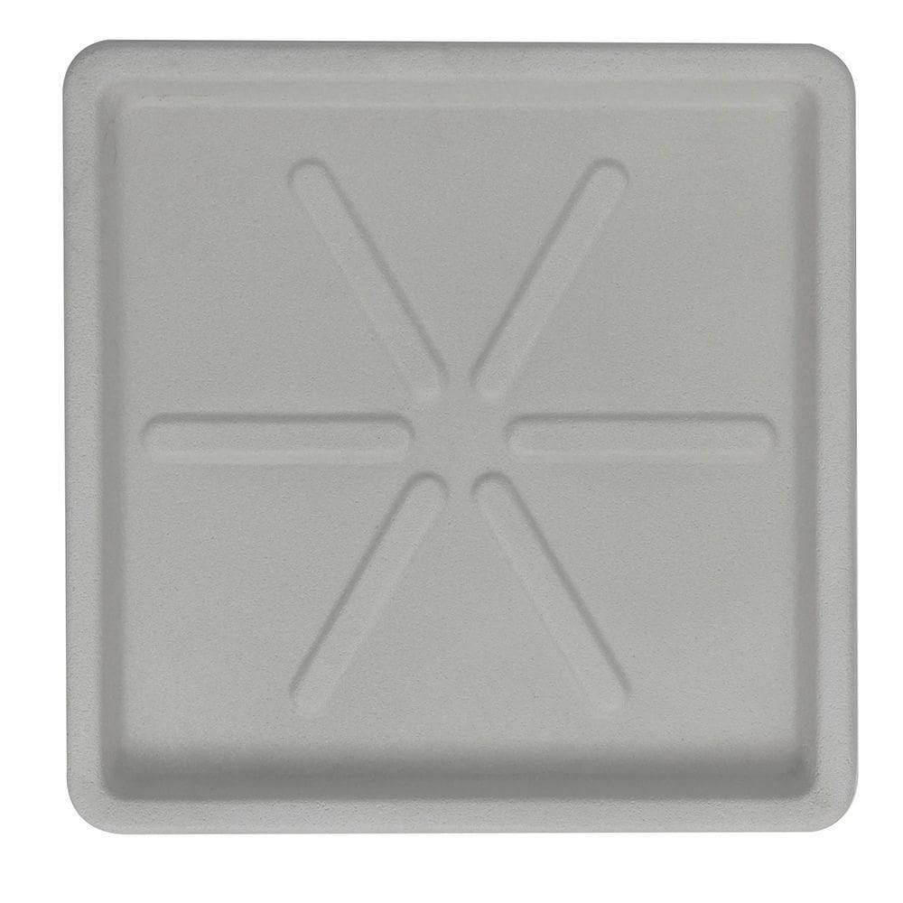 Base Quadrada 30 X 3 Cm Cor 19 - Antique Cimento