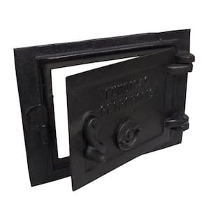 Porta Ferro Fundido Fornalha Cinzeiro Fogão A Lenha Suspiro Frontal 21x28cm