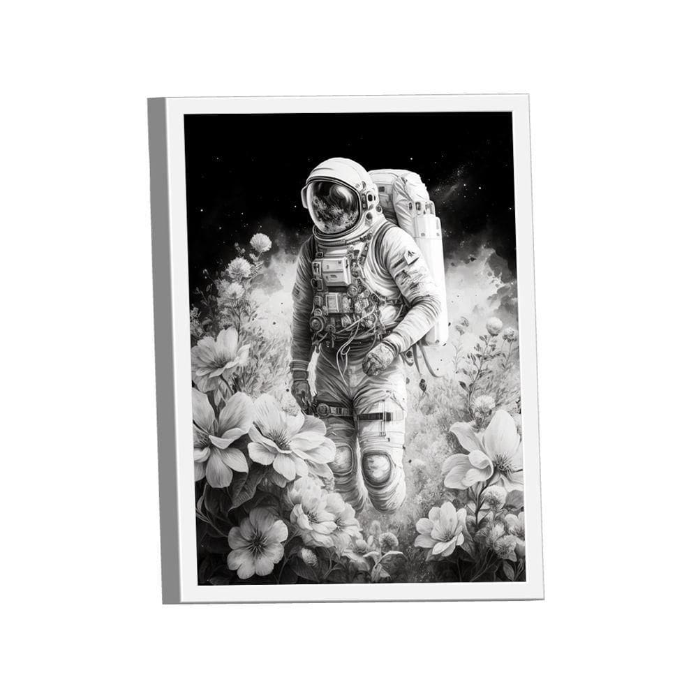 Quadro Astronauta Flores -- Br Artes