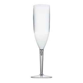 10 Taças De Champanhe Acrílico 180ml Transparente - Pit-180