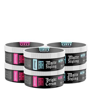 Kit 03 Pomada Matte Styling + 03 Brilho Bright Cream Bth 80G